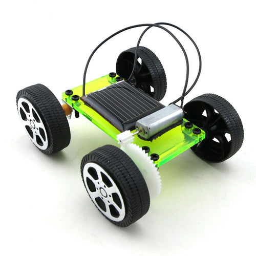 1 Set Mini Solar Powered Toy DIY Car Kit
