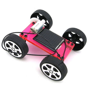 1 Set Mini Solar Powered Toy DIY Car Kit