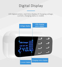 Load image into Gallery viewer, Universal 8 Port Smart USB Charger Adapter Station Hub