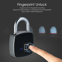 Load image into Gallery viewer, USB Rechargeable Smart Keyless Fingerprint Lock